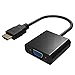 Camkey 1080P HDMI to VGA Adapter Video Converter Male to Female For PC Laptop HDTV Projectors and other HDMI input devices