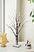 Perfect Life Ideas 24 Inch Snow Covered Lighted Tree - Multiple Uses - Baby Night Light Lamp - Jewelry Tree - Table Top Décor Home Centerpiece Weddings Parties - BO Portable - No Cords Outlets Needed