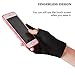 LANGFON Fingerless Moisturizing Gloves, Gel Spa Gloves, Moisturizing Gel Socks for Dry Rough Cracked Hand Repair Gloves Hand Gloves Moisturizing Overnight, Color Black Size M