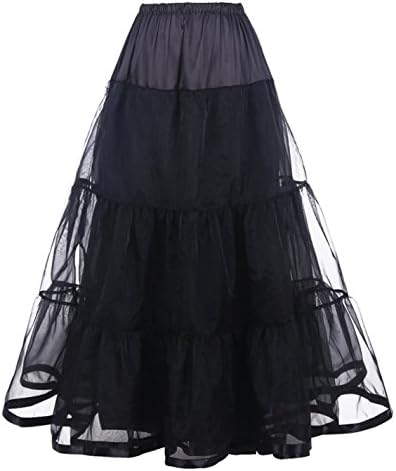 Kelly Casual Women's Ankle Length Petticoats Bridal Slips Long Underskirts for Dresses