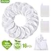 Reusable Makeup Remover Pads+Face Cleansing Mitten, 16 Pcs Soft Bamboo Silk Cotton Round Toner Pads with Laundry Bag