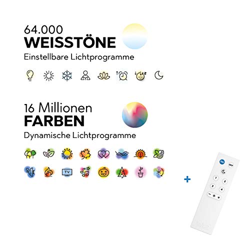 Trio Leuchten WiZ LED wandspot Sancho 250110232, 2x3 Watt RGBW LED met 16 miljoen kleuren + 64.000 wittinten + 18… - Afbeelding 6