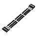 fastgo Compatible with Fitbit Charge 2 Band for Women, Elastic Stretchy Bling Beaded Replacement Bracelet Watch Band Compatible with Fit Bit Charge 2 HR Wrist Band(Pearl Black)