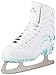 American Athletic Shoe Women's Sumilon Lined Figure Skates with Turquoise Outsole, White, 9 (53209)