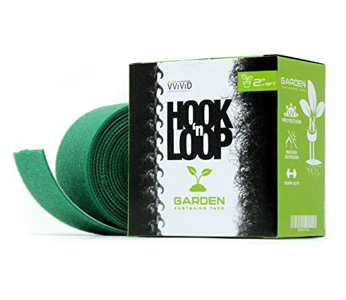 VViViD Hook N’ Loop Self-Adhesive Garden Management Strips (2″ x 9′ Roll)