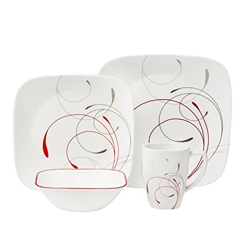 Mua Corelle Square 16Piece Dinnerware Set, Splendor, Service for 4