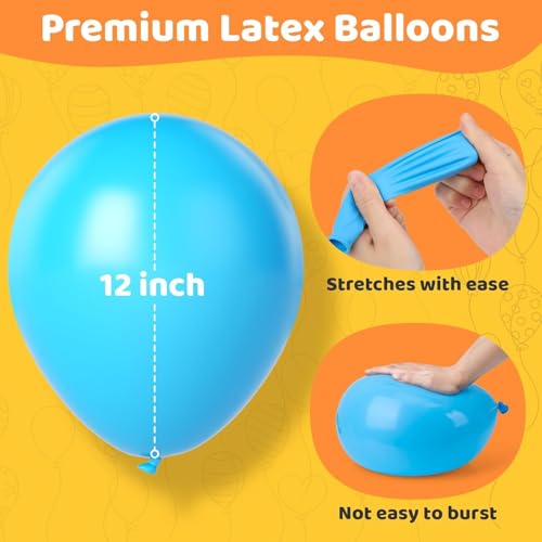 110 Pcs Birthday Balloons, 12 Inch Colorful Helium Balloons - Graduation Balloons Wedding Baby Shower Carnival Anniversary Wedding Balloons