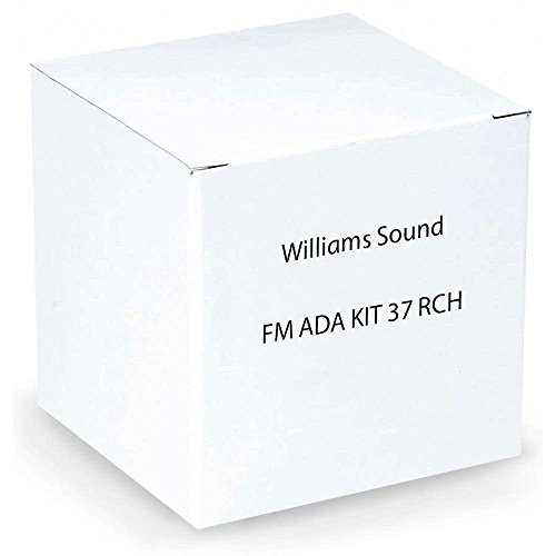 Williams SoundFM ADA KIT 37 RCH Rechargeable FM ADA Compliance Kit, Simple Set-up and Operation, 150’ Operating Range, 100 Hours Receiver Battery Life, Meets New 2010 ADA Accessibility guidelines
