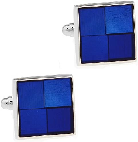 CIFIDET Matts in Blue Epoxy Enamel Cuff Links Fashion Men Shirt Cufflinks With Gift Box