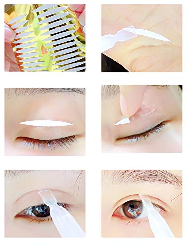 image for Cayanmydery Double Sides Sticky-80 Pairs Invisible Fiber Eyelid Tape S