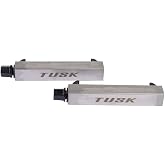Tusk Motorcycle Shock Spring Compressor Tool Set, Chromoly Steel Hooks with Stainless Steel Body, 17mm Wrench or 3/8 Ratchet Drive, Pair with Storage Case