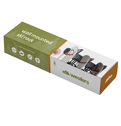 image for Wealers Wall Mounted Storage Rack Organizer for Skis and Poles - Heavy