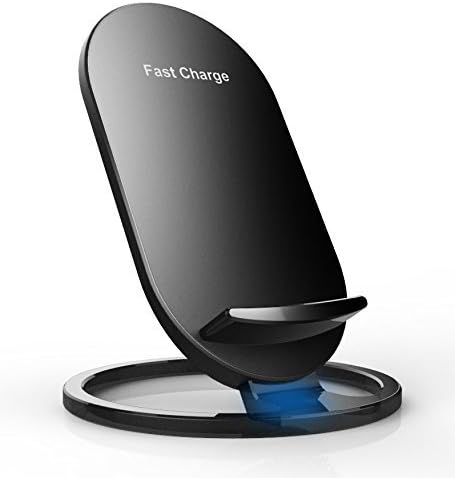 Wireless Charger,VicKro Qi Fast Charging Pad Fast charge for Samsung Galaxy Note 8 S8 S8 Plus S7 S7 Edge Note 5 S6 Edge Plus and Stand for iPhone 8 , 8 Plus, X (No AC Adapter)