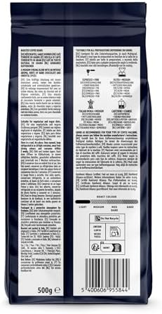 Intenso Kaffeebohnen, Leicht Geröstet, 1kg (2 Packungen à 500g) – Rainforest-Alliance-zertifiziert