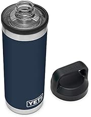 YETI Rambler 18 oz Bottle, Vacuum Insulated, Stainless Steel with Chug Cap, Navy