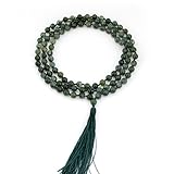 Hand Knotted Agate 6mm 108 Beads Buddhist Prayer Japa Mala for Meditation