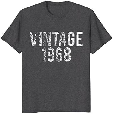 Mens Vintage 1968 50th Birthday Shirt XL Dark Heather