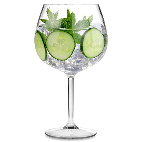 Kunststoff Gin-Schwenker 25,3oz/720 ml – Set von 6 – wiederverwendbar BPA-frei Kunststoff Cocktailglas – Bild 5