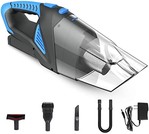 Newinner 6KPa Cordless Handheld Vacuum, Rechargeable Li-ion Battery Cyclonic Suction Portable Vacuum Cleaner, Wet Dry Cleaner Dust Buster for Home & Car Cleaning