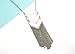 HUIMEI Chevron Three V Shaped Long Chain Pendant Necklace with Tassel