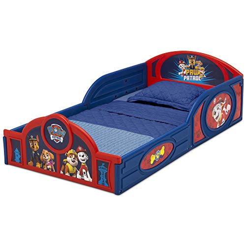 Nick Jr. PAW Patrol Plastic Sleep and Play Toddler Bed with Attached