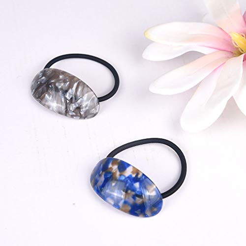 4PCS Leopard print Ponytail Cuffs Elastic Hair Band Hair Tie Stretch Headwear Hair Holder Set for Women Girls - Thumbnail 3