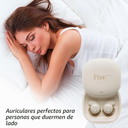 esonstyle Sleep Headphones, Mini Wireless Side Sleep Headphones Bluetooth 6.0, Liquid Silicone, Invisible Headphones for Sleeping Workout Work Travel