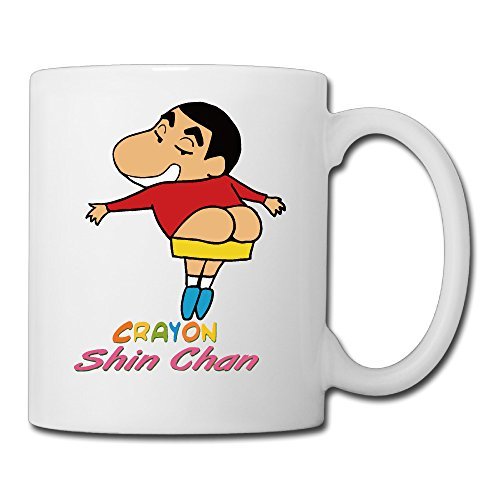 Cool Crayon Shin Chan Butt Ceramic Coffee Mug, Tea Cup | Best Gift For
Men, Women And Kids - 13.5 Oz, White