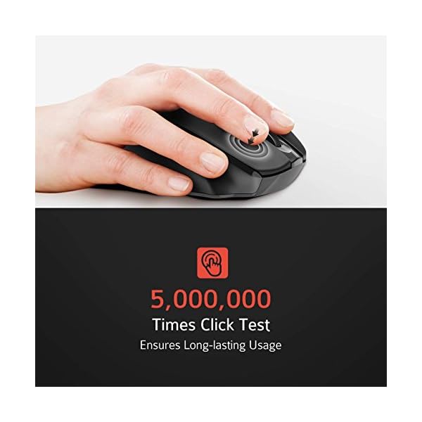 [Updated Version] Wireless Mouse, Patuoxun 2.4G USB Wireless Mice Optical PC Laptop Computer Cordless Mouse with Nano…