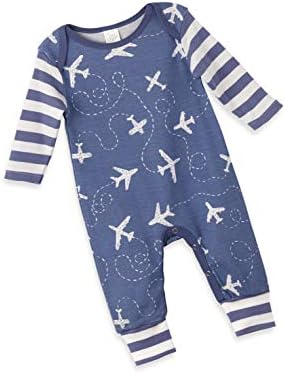 Newborn Boy Coming Home Outfit Baby Boy Spaceship Airplane Playsuit Blue