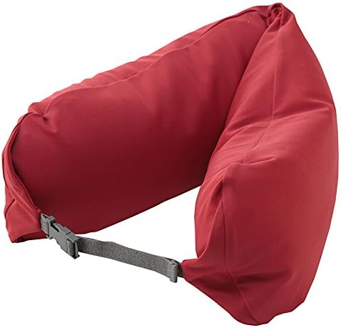 LBMUJI 【Counter Genuine】 MUJINeck Pillow Neck Pillow for Airplane Travel Neck Pillow for car Sofa Pillow U-Pillow (Specifications 16x67cm, Lycra red)