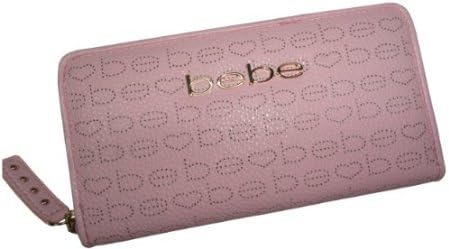 Bebe Women's Zip Around Wallet Sherine Pink