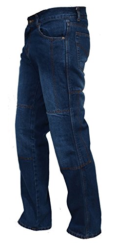 Juicy Trendz Men's Denim Motorcycle Motorbike Sports Jeans with Aramid Protection Lining Dark Blue - Thumbnail 6