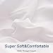 SONORO KATE Bed Sheet Set Super Soft Microfiber 1800 Thread Count Luxury Egyptian Sheets 18-Inch Deep Pocket Wrinkle and Hypoallergenic-4 Piece(California King White)