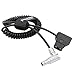 Alvin's Cables 2 Pin Male Right Angle to Anton Bauer D TAP Coiled Power Cable for Teradek ARRI