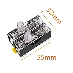 Oiyagai 2pcs Fuse Holder FS-102 Double Pole with
