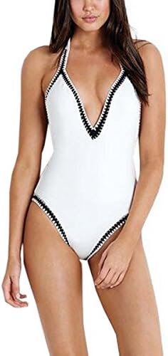 Hollicy Sexy One Piece Bikini Halter Monokini Swimsuits Simwears (M, MS533)