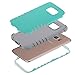Galaxy S7 Edge Case, MCUK [Scratch Resistant] [Shock Absorption] 3 in 1 High Impact Hybrid Armor Defender Silicone Rubber Skin Hard Case Cover For Samsung Galaxy S7 Edge (Mint Green+Grey)