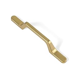 Goo-Ki 6 Pack Brushed Gold Cabinet Handle Drawer