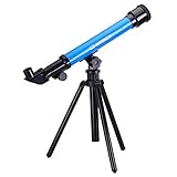 SODIAL(R) Educational Toy Scope Learning Toy for Science Kid Astronomy Science Kit Telescope Toy Set for Kids with 3 Eyepieces 20x 40x 60x (Color Random)