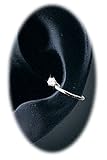 Earcuff 9SW1CZ3SS Sterling Silver with sparkly Cubic Zirconia