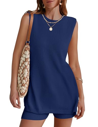 NENONA Knit Sweater Tank Top and Shorts Set