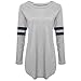 COSYOU New Fashion Women Casual Long Sleeve Base Ball Long T-Shirt Blouse