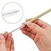4 Set Bamboo Cutlery Set Bamboo Travel Utensils Set, Reusable Bamboo Utensil Fork Knife Spoon Chopsticks Straw Cleaning Brush with Carrying Bag for Travel Picnic Office School