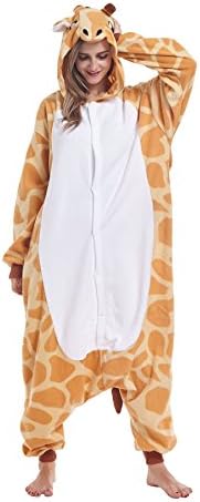 COCOPLAY Unisex Adult Halloween Giraffee Onesie Pajamas Anime Costumes Cosplay Sleepwear