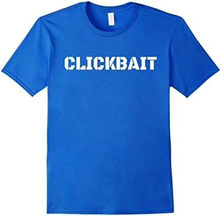 Mens Clickbait T-shirt XL Royal Blue