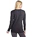 100% Merino Wool - Women's Midweight Base Layer - Long Sleeve Crew - Charcoal Gray - Large