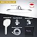 Shower Head with Hose, FEELSO High Pressure Rainfall 9