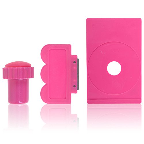 SHANY Stamping Nail Art Set (Nail Art Image Plate Holder, Scraper, Stamper)