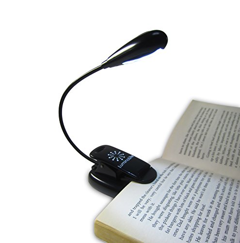 LuminoLite Rechargeable Extra-Bright 4 LED Book Light, Easy Clip On Reading Light, UL Certified AC Charger & USB Cable Included, 2 Brightness Settings, ... Book Light Rechargeable Book Light Rechargeable LuminoLite Rechargeable Extra-Bright 4 LED Book Light, Easy Clip On Reading Light, UL Certified AC Charger & USB Cable Included, 2 Brightness Settings, ...